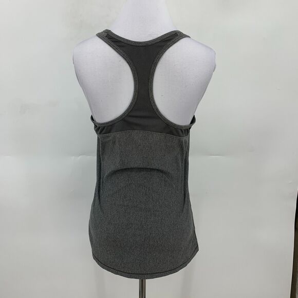 Under Armour Perforated Tank Top Womens M Medium Gray Racerback Stretch Shirt - Picture 5 of 8